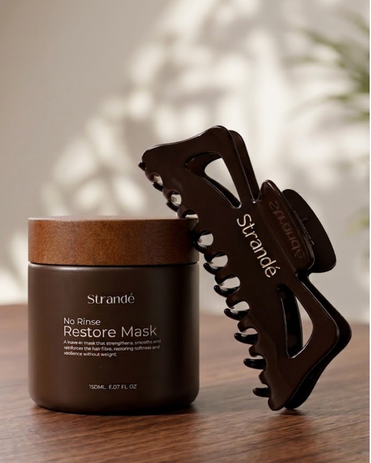 No Rinse Restore Mask & Claw Clip Duo